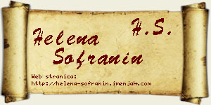 Helena Sofranin vizit kartica